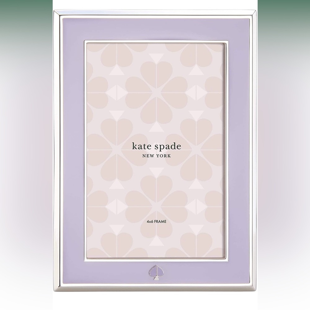 Kate Spade Spade Street Lilac 4x6 Photo Frame